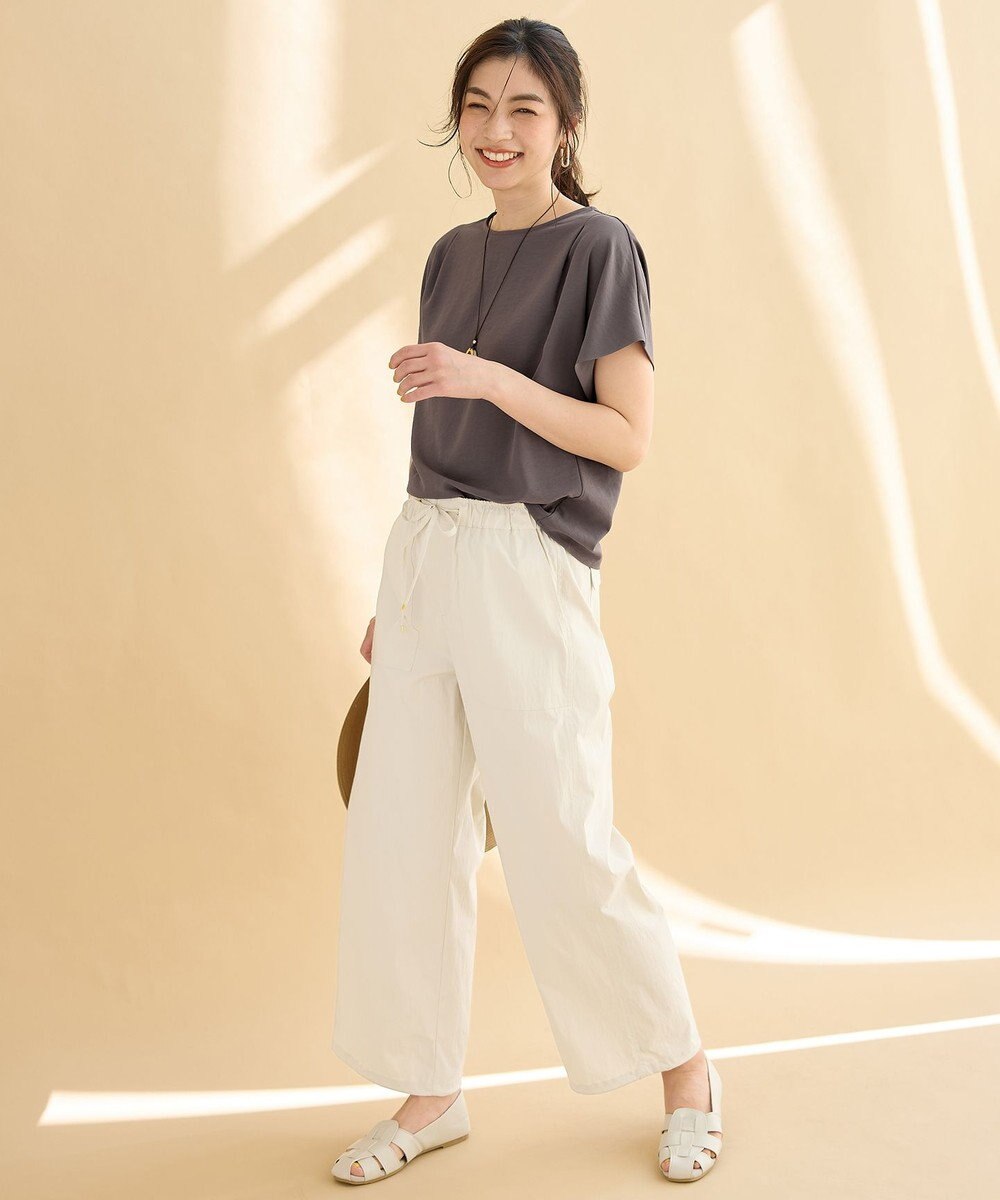 ANY 【ウエストゴム】撥水ナイロンベイカーパンツ 