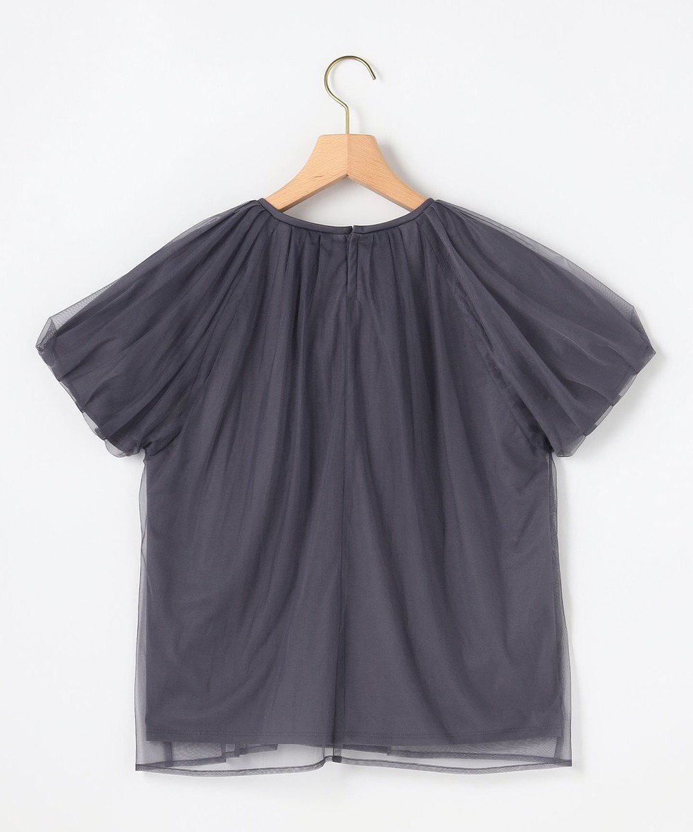 組曲 【先行予約】コットンポンチ チュールレイヤード カットソー 