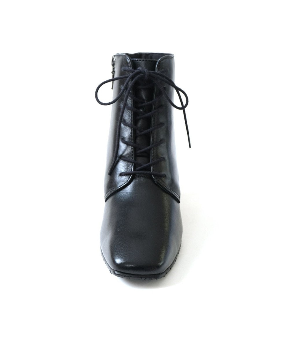 Pointer 内側ファスナー 本革レースアップショートブーツ 