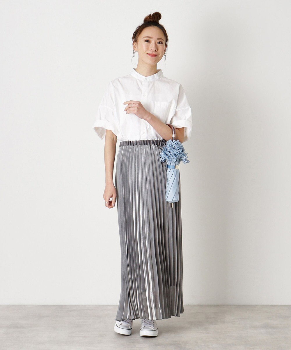 MOONBAT 【遮光/晴雨兼用日傘】POLO RALPH LAUREN（ポロラルフローレン） 折りたたみ日傘 エンブフリル 遮熱 UV 