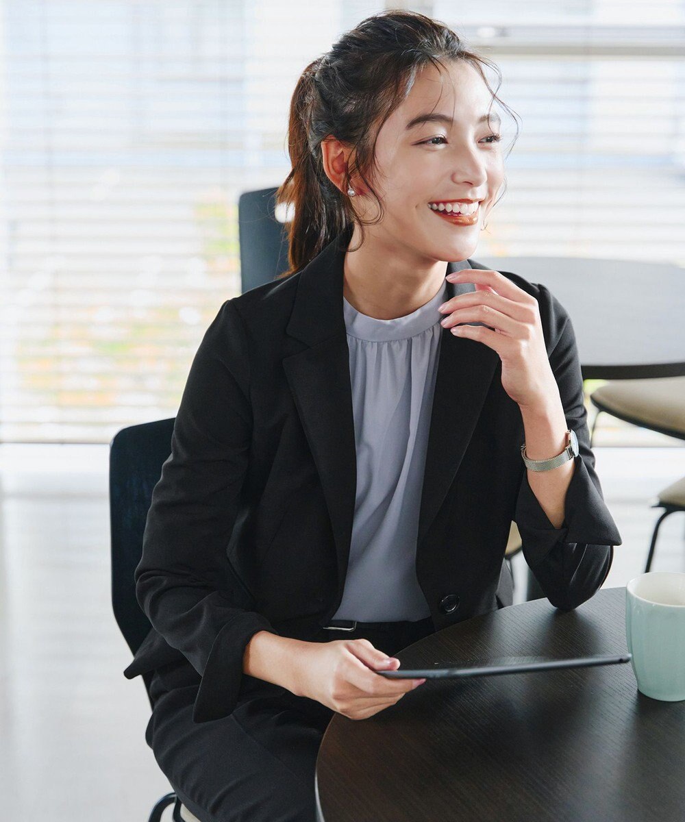 Tiaclasse L 【ダブルクロス・洗える】テーラードジャケット 