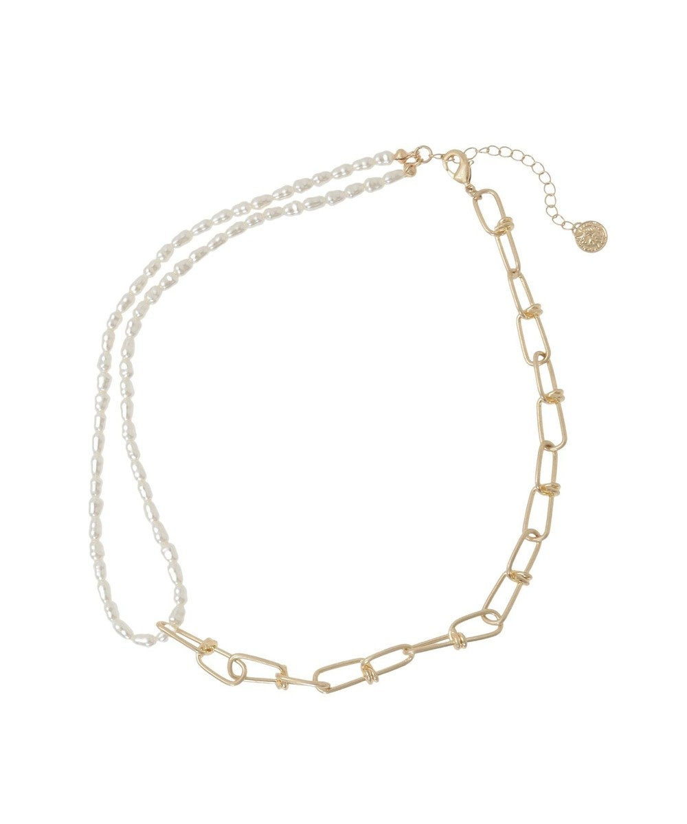 Green Parks デザインチェーンアシメネックレス 