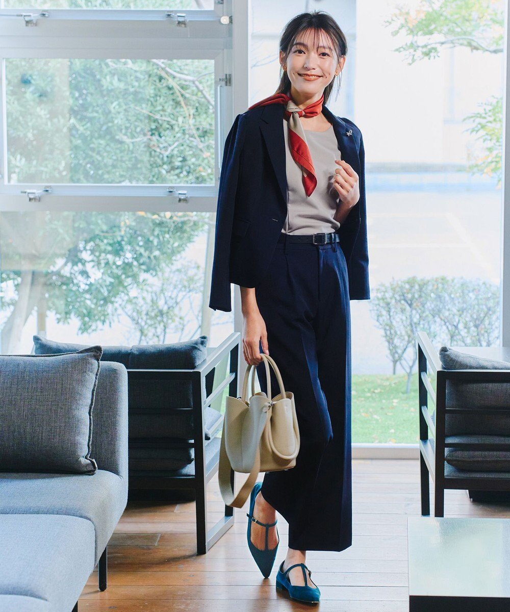 Tiaclasse L 【ダブルクロス・洗える】テーラードジャケット 