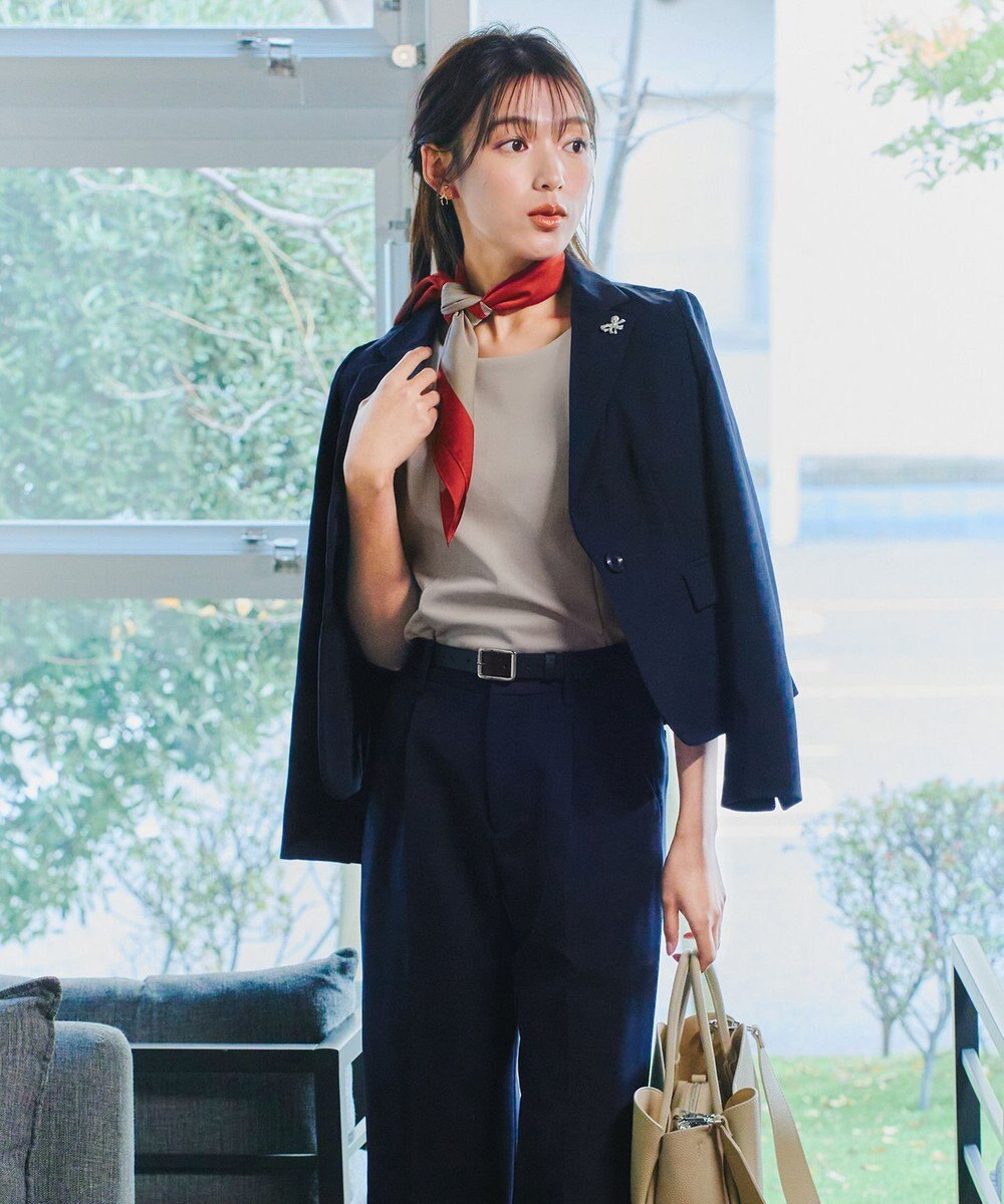 Tiaclasse L 【ダブルクロス・洗える】テーラードジャケット 