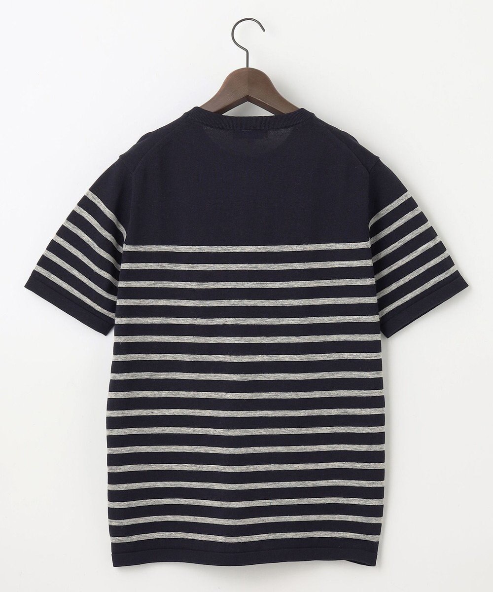 JOSEPH ABBOUD 【清涼感/ストレッチ/洗える】クールスキン ボーダーT ニット 