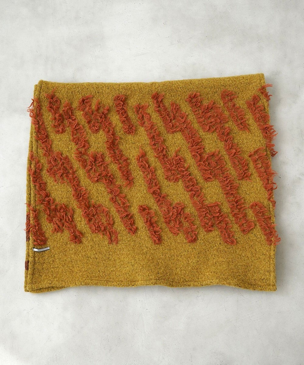 POLS ジャガード織 ウールカットジャガード　ストール 