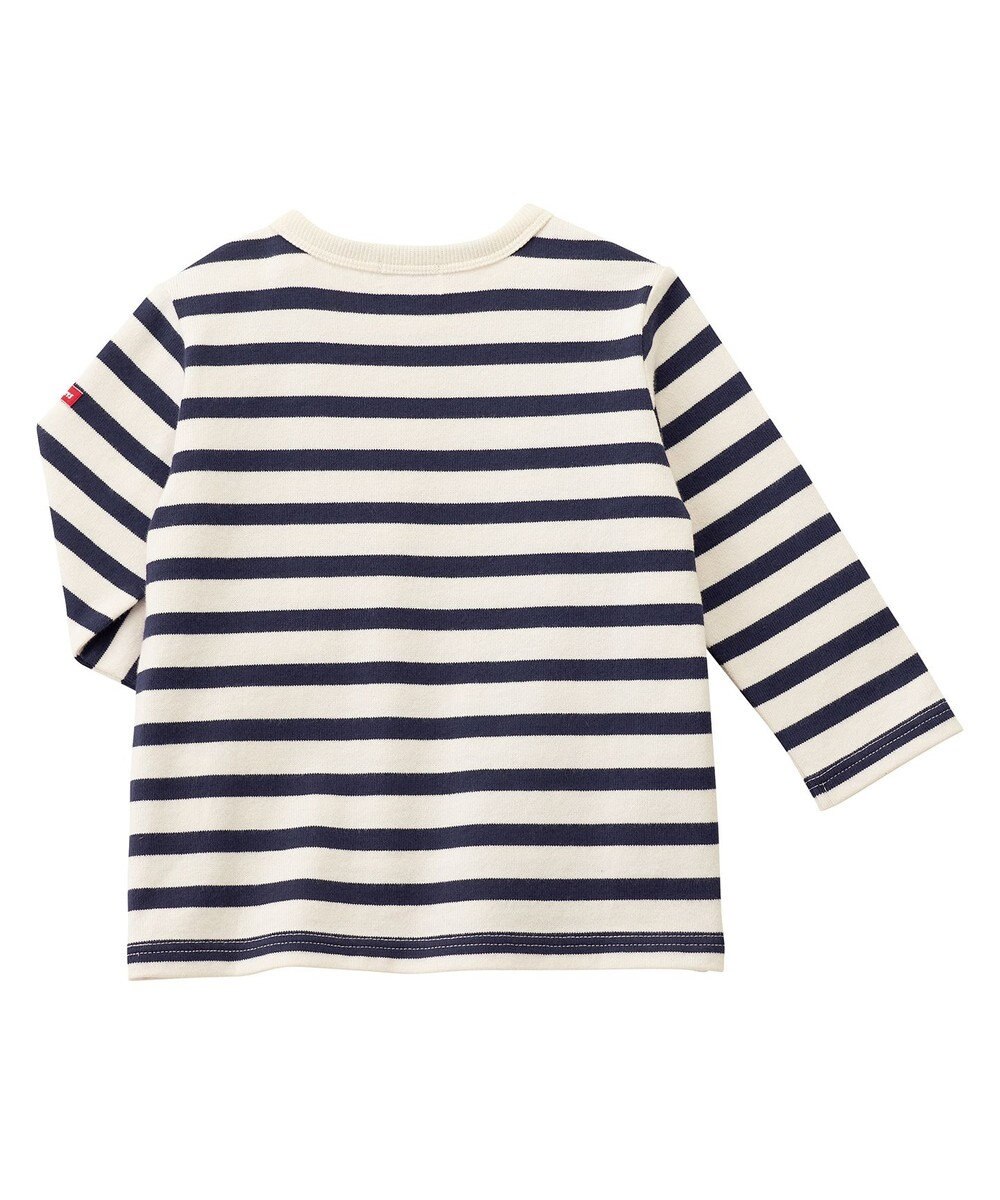 MIKI HOUSE HOT BISCUITS 【80-120cm】 ボーダー 長袖Tシャツ 