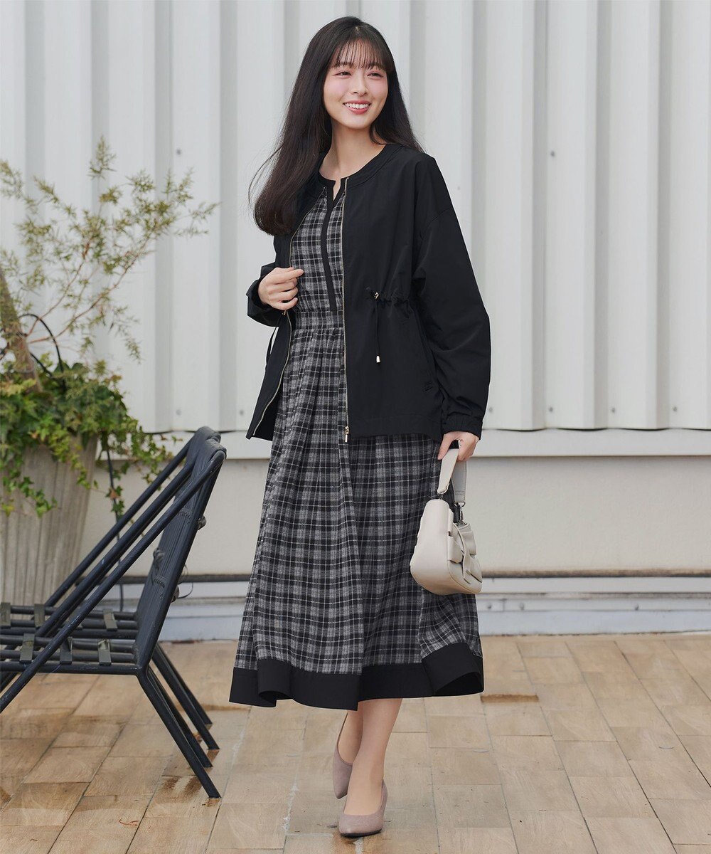 Tiaclasse メモリーノーカラードロストブルゾン 