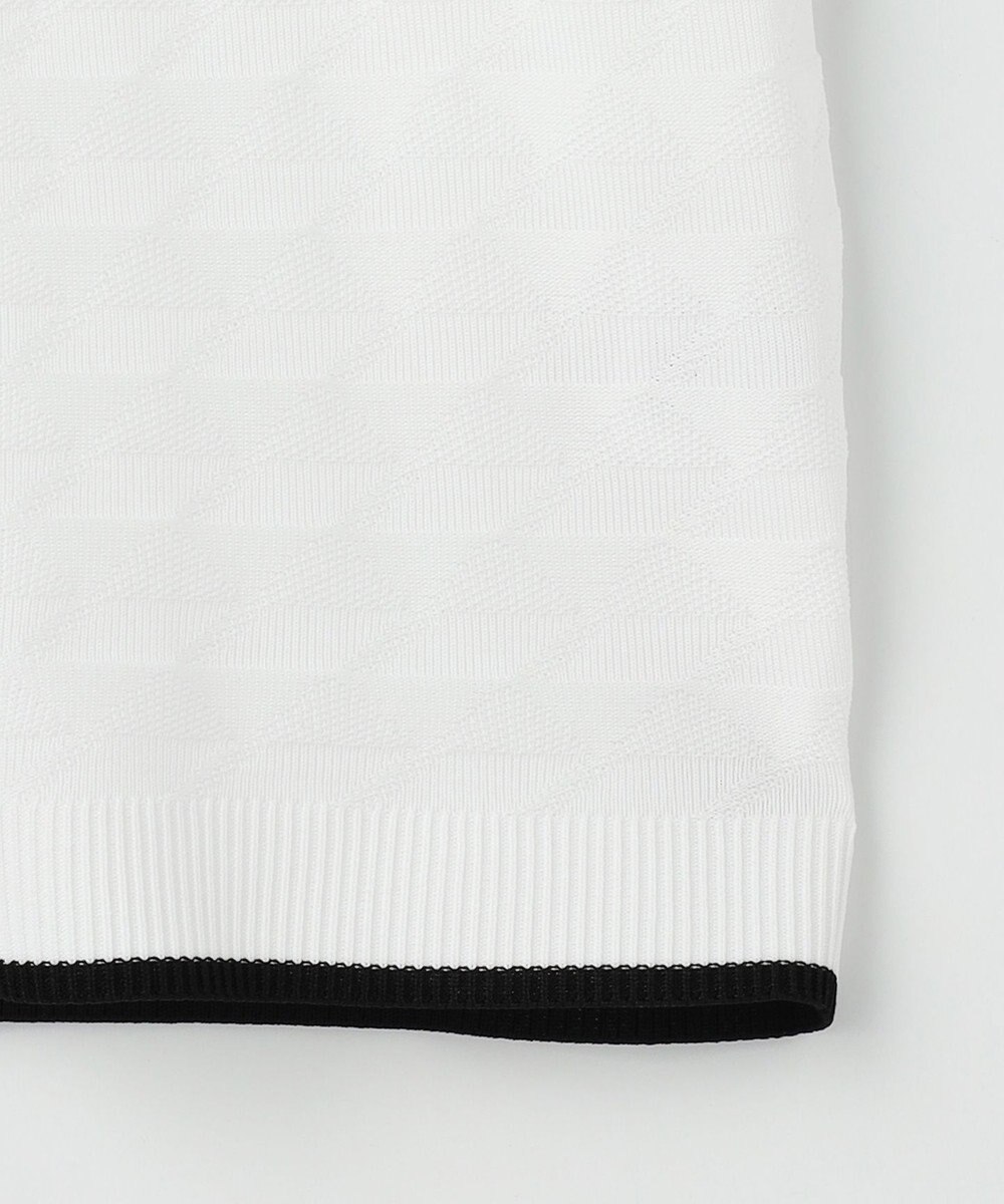 23区GOLF 【MEN】フラッグジャガードニットポロシャツ ストレッチ 半袖 