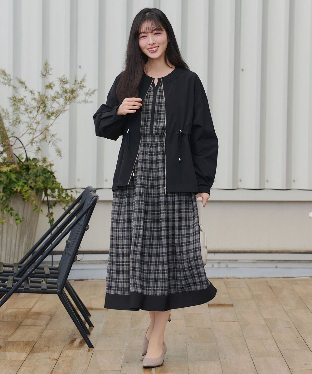 Tiaclasse メモリーノーカラードロストブルゾン 