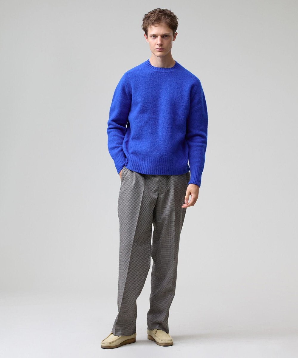 J.PRESS MEN 【J.PRESS ORIGINALS】【UNISEX】Wool Polyester Gunclub Check Piped Stem Nontuck Slacks 