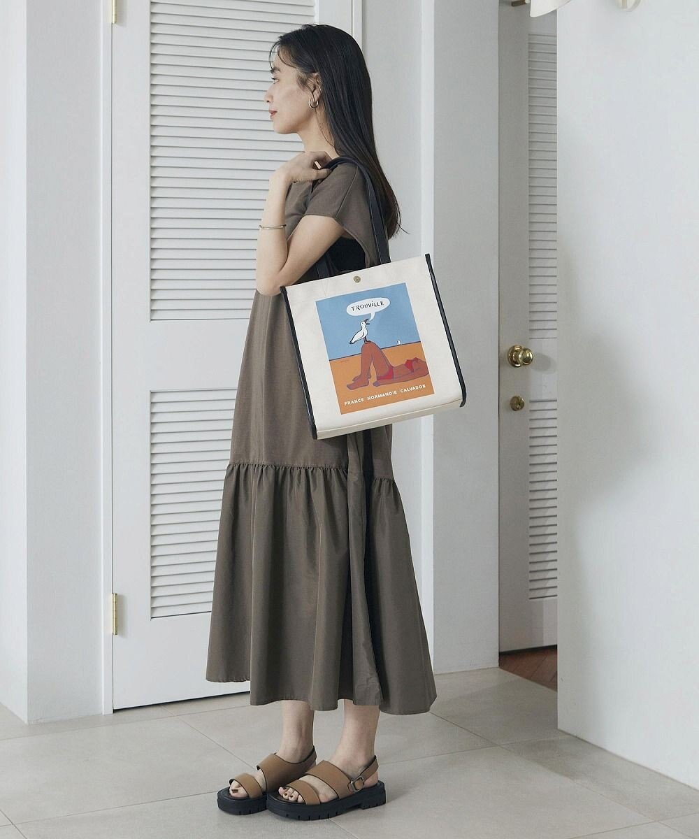 TOPKAPI 【Breath TOPKAPI】サヴィニャック × Breath TOPKAPI アート プリント オーガニックキャンバス トート バッグ 