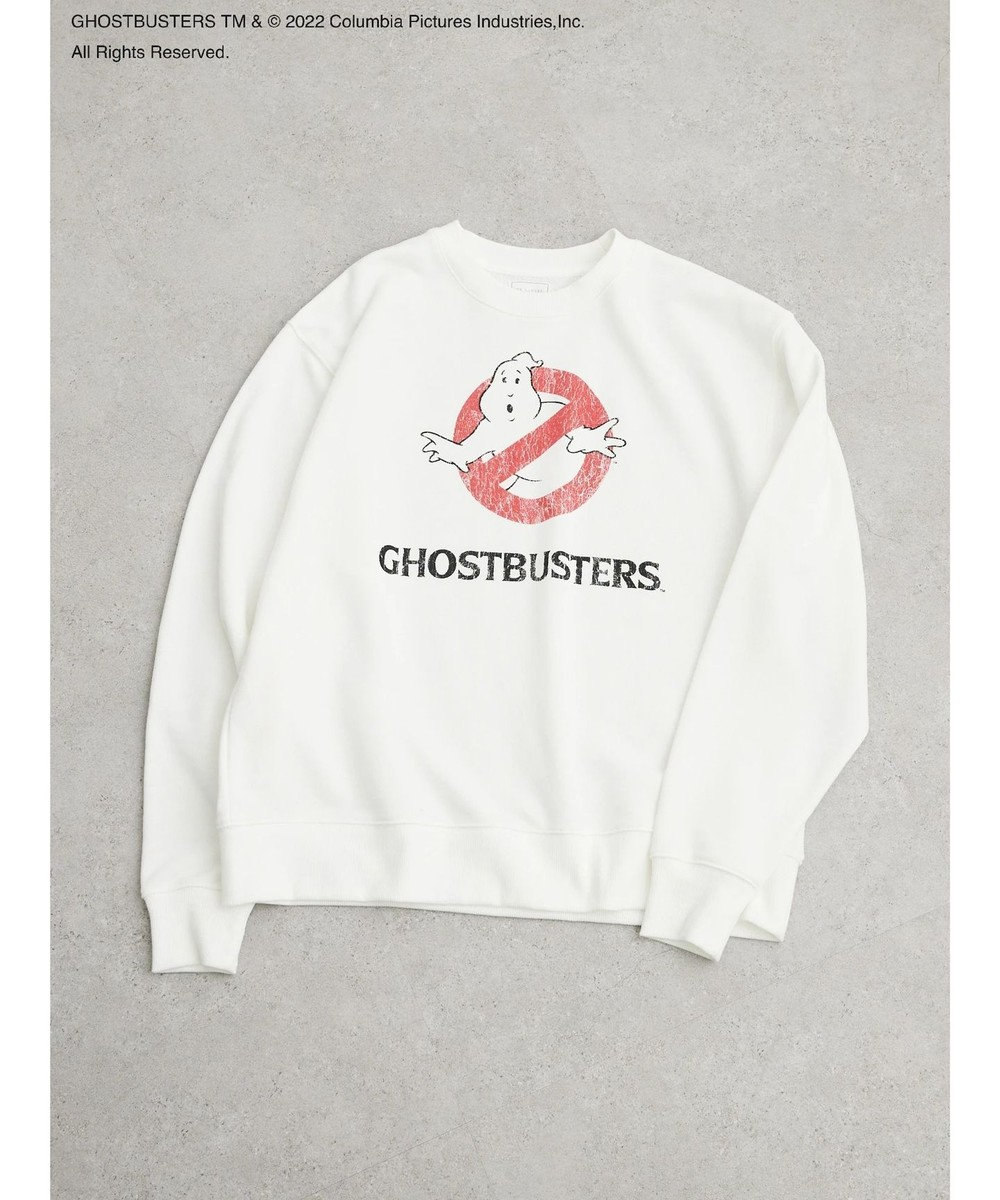 Green Parks ＧＨＯＳＴＢＵＳＴＥＲＳ／ロゴプリントスウェット Off White