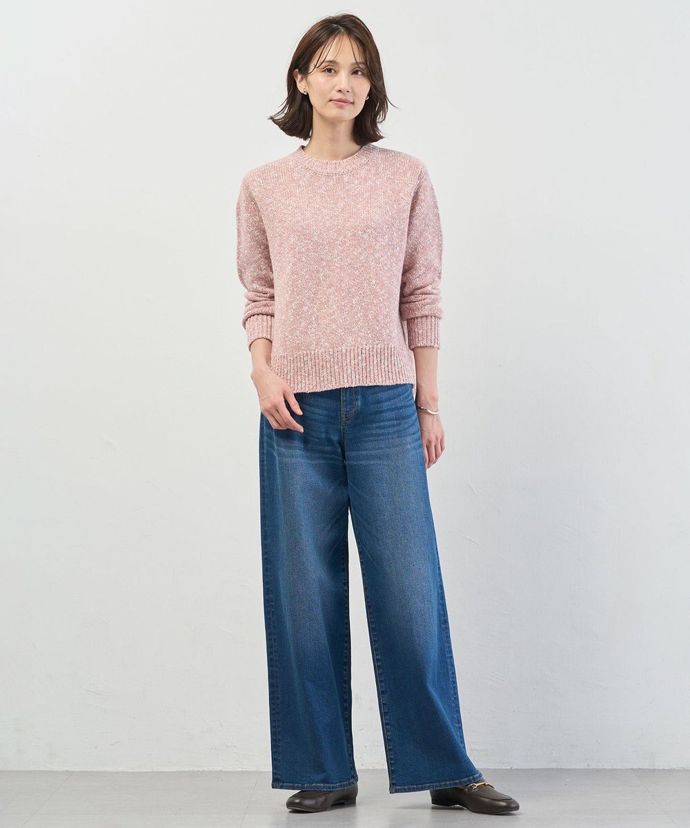 J.PRESS LADIES Color Yarn クルーネック ニット 