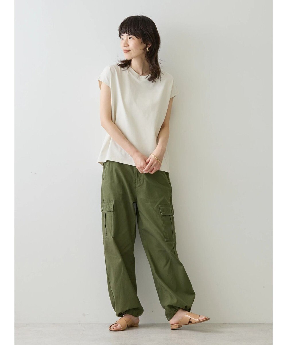 AMERICAN HOLIC 接触冷感フレンチスリーブカットプルオーバー 