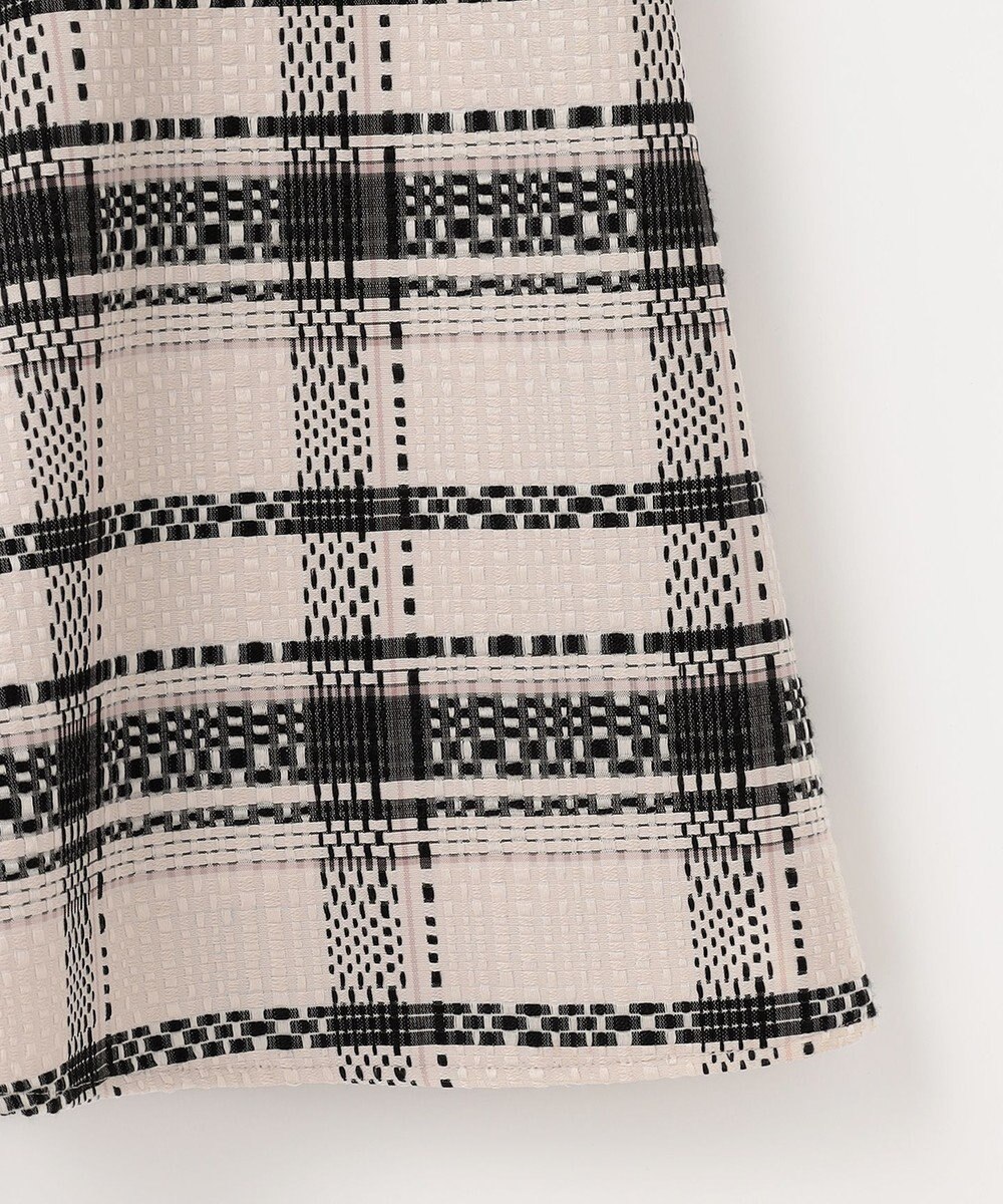 ANY SIS 【洗える】チェックジャガードコンビ ワンピース 