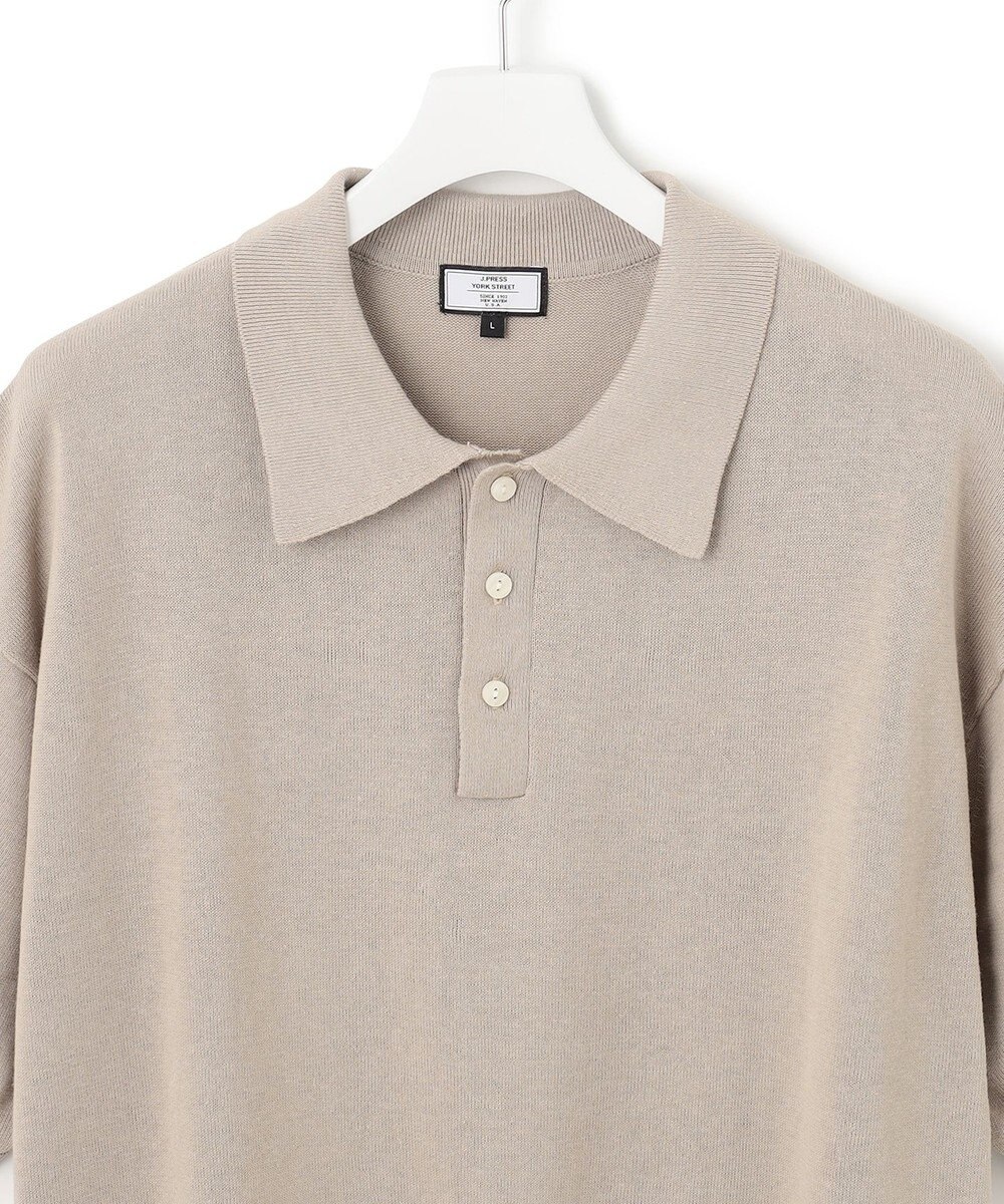 J.PRESS YORK STREET 【UNISEX】リラックス ニットポロシャツ 