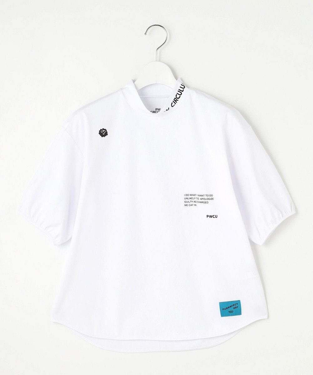 PW CIRCULUS 再入荷！【UV遮蔽率99% UVカット / 速乾 / ストレッチ】【WOMEN】パフスリーブモックネックT ゴルフウェア レディース 