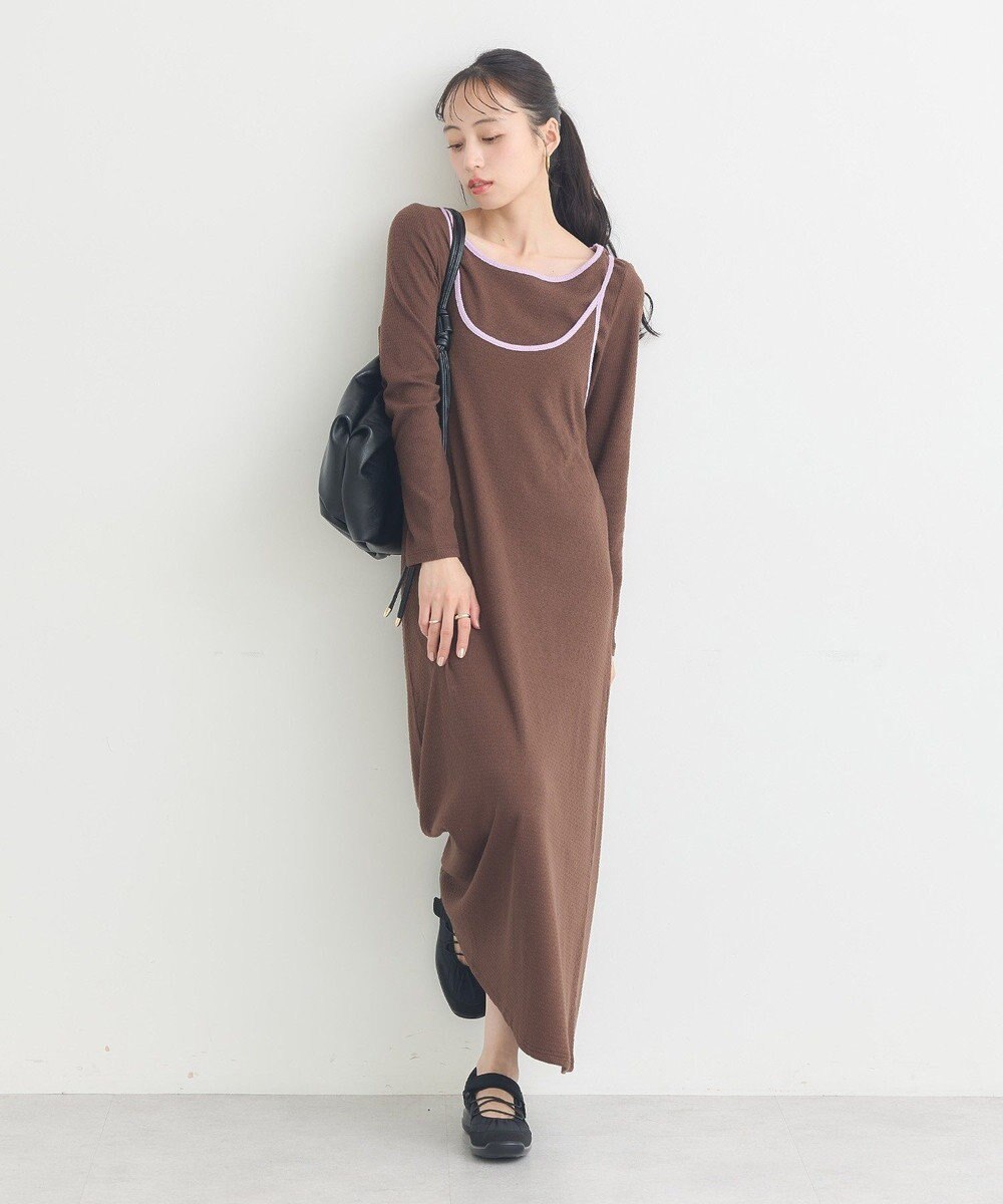 earth music&ecology 【2点SET】レイヤードバイカラーカットワンピース 