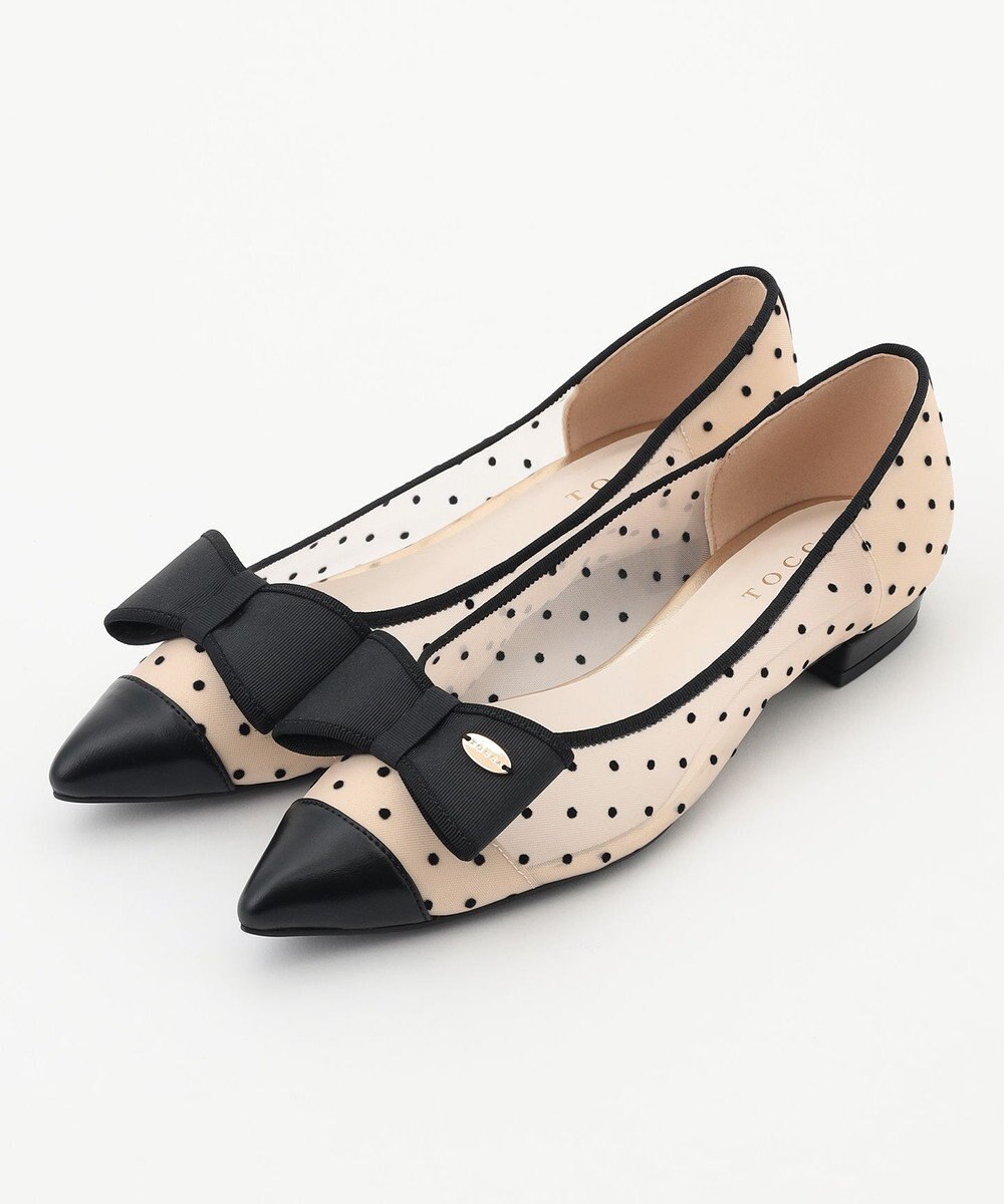 TOCCA RIBBON FLAT SHEER PUMPS パンプス 