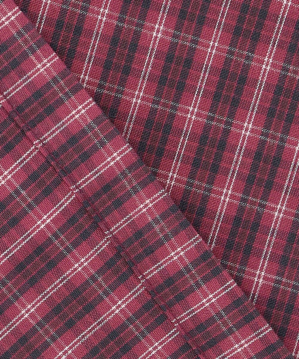 組曲 KIDS 【150-160㎝】チェックラッフル ブラウス 