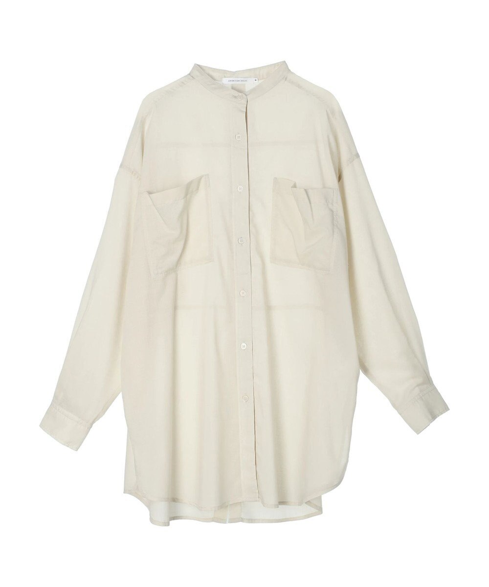 AMERICAN HOLIC イージーケア＋接触冷感　Ｗポケットシャツチュニック 