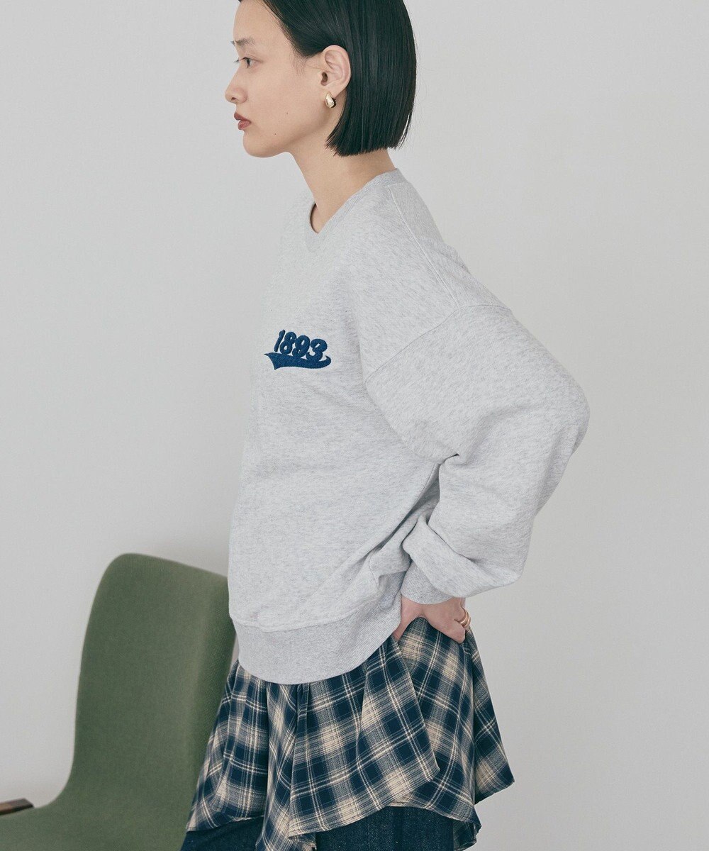 AMERICAN HOLIC ワンポイントサガラ刺繍裏毛プルオーバー 