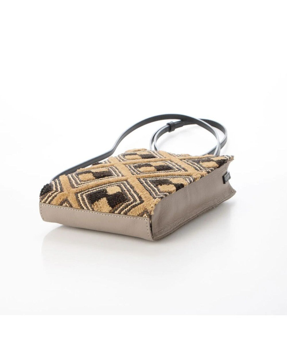 UNBILLION perche クバ布×姫路レザーミニショルダー 