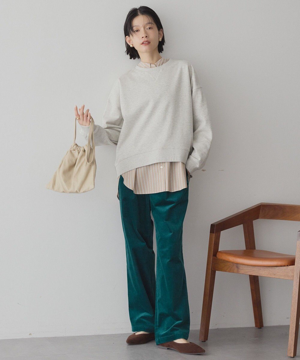 AMERICAN HOLIC 配色ライン裏毛プルオーバー 