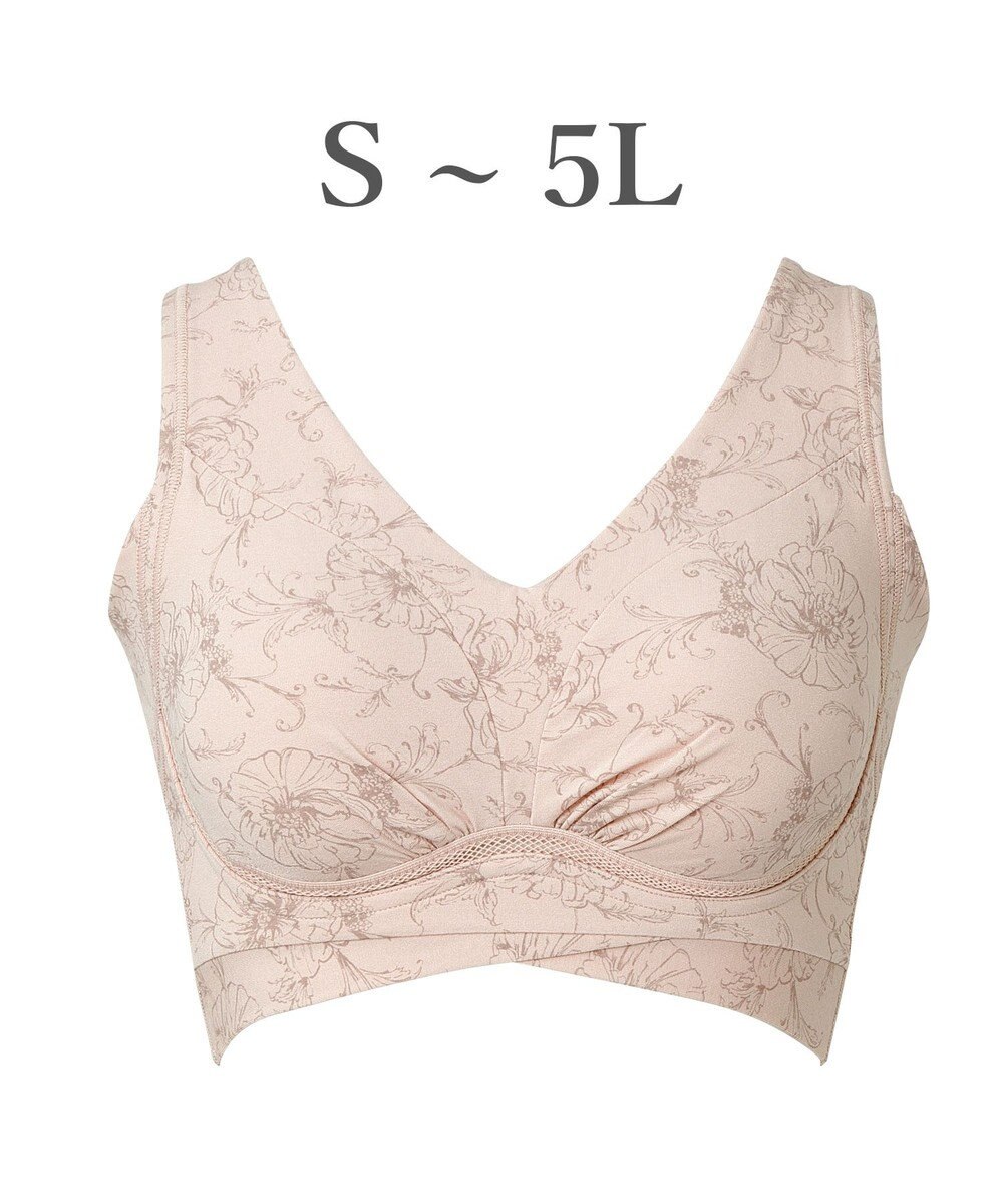 BRADELIS New York 【Yukine inc. 】ゆきねえ365綿混モアらく快適フルカップブラ24 ブラデリス ノンワイヤー 補正 ブラジャー下着 良く伸びて身体にフィット YH124301 