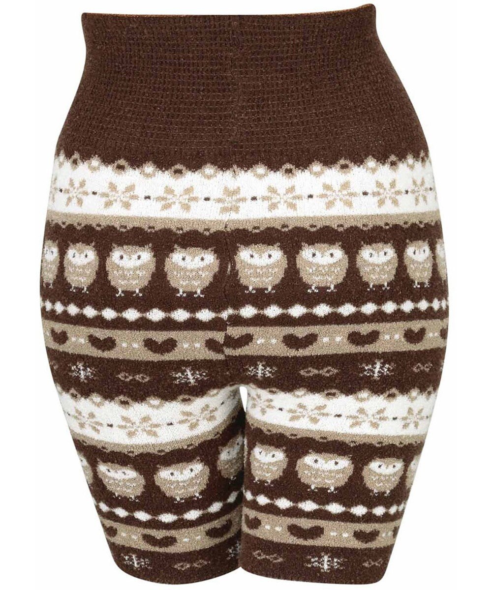 WACOAL 毛パン 3分丈 はきこみ丈ふかめ あたたかボトム ふんわりフィット ふわふわ ウエスト位置高め設計 毛糸のパンツ レディース PPL756 /ワコール 