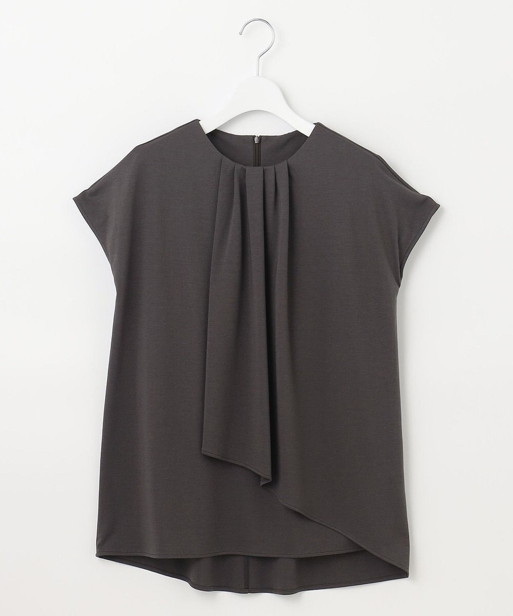 自由区 【洗える・XSサイズあり】ハイツイストポンチフロントタック カットソー 