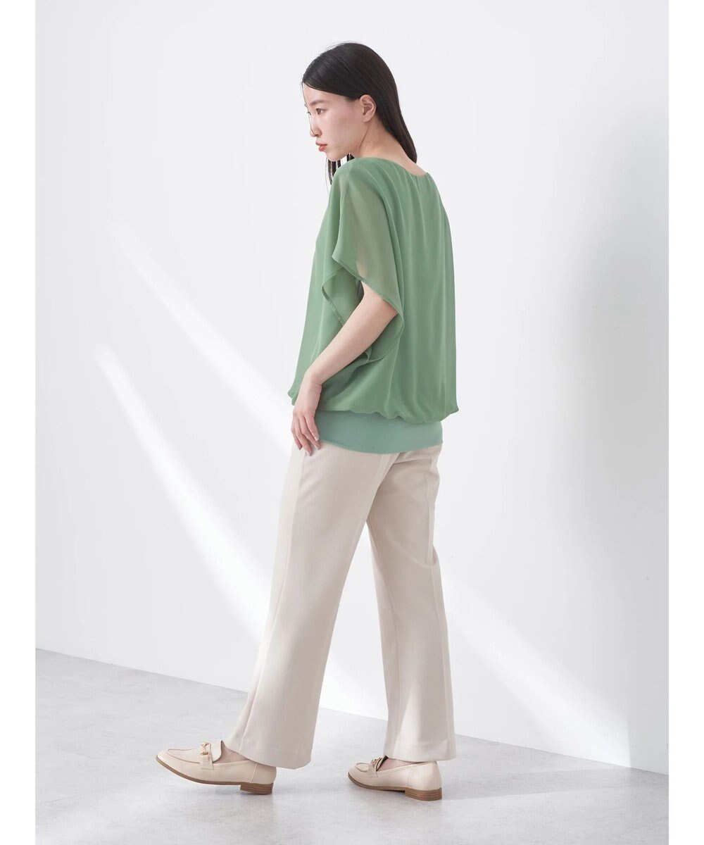 earth music&ecology シアードッキングドルマンブラウス 