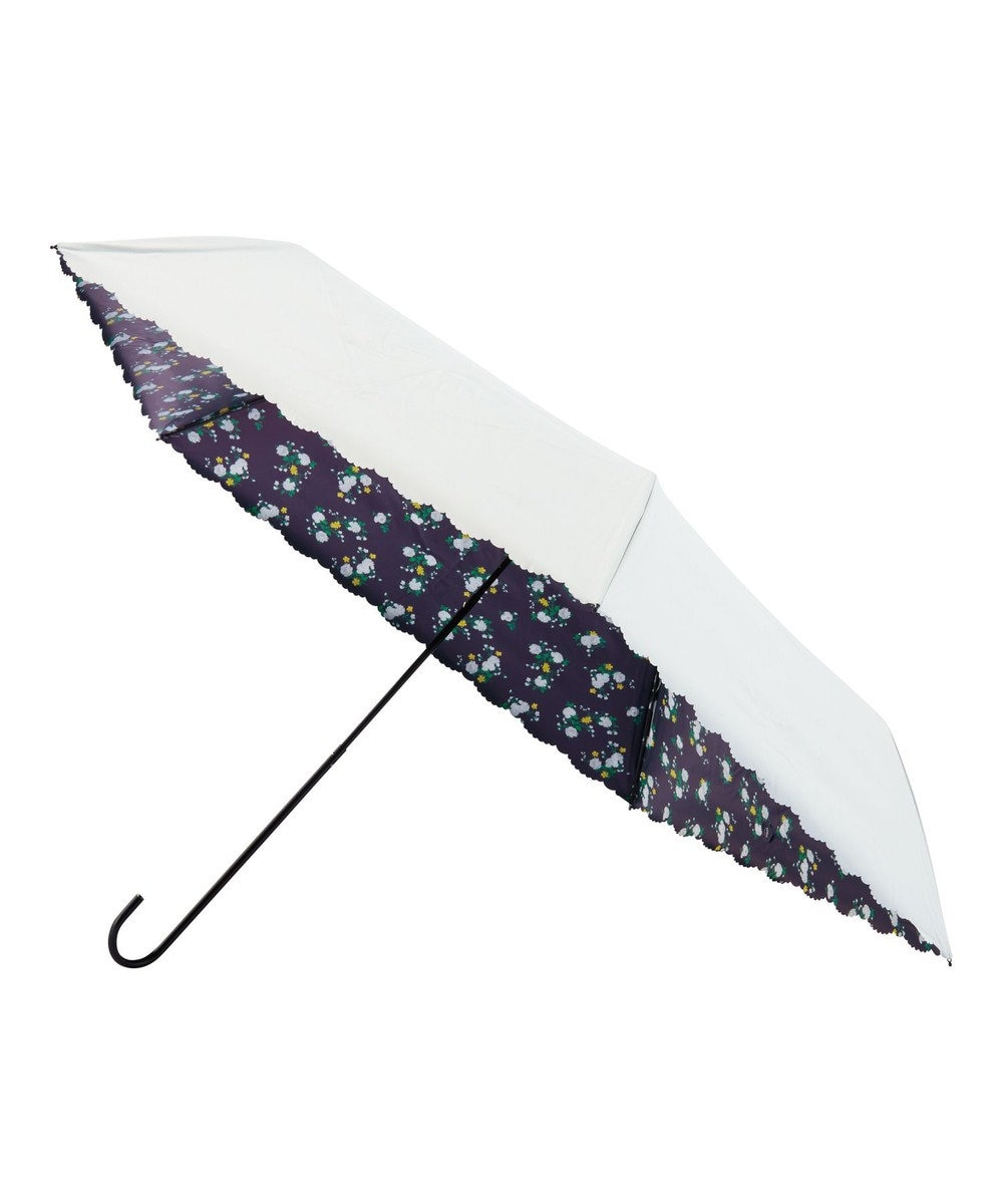 MOONBAT estaa 晴雨兼用 折りたたみ傘 日傘 フラワーギフト 遮光 遮熱 UV ホワイト