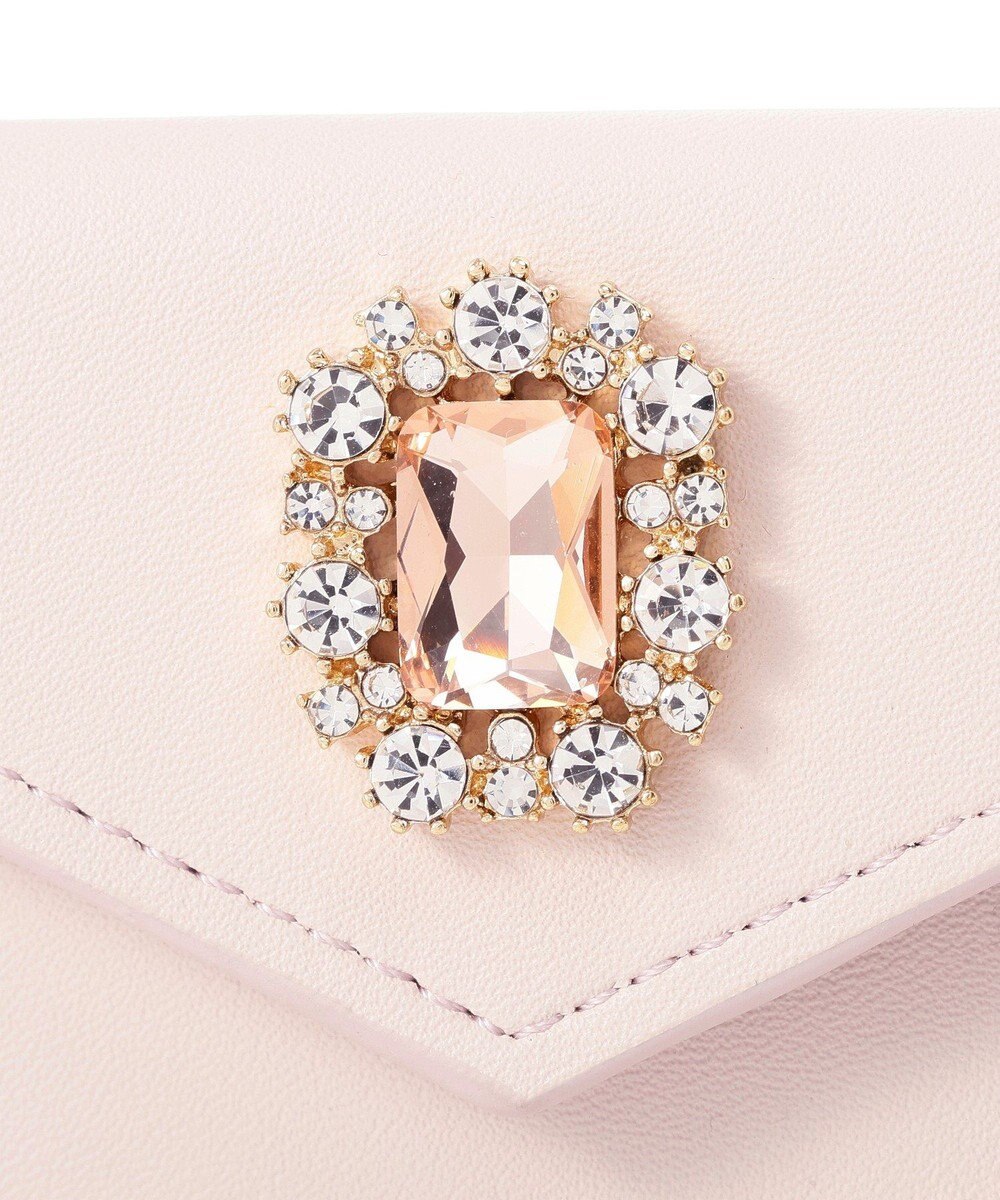 Maison de FLEUR リール付きビジューカードポケットパスケース 