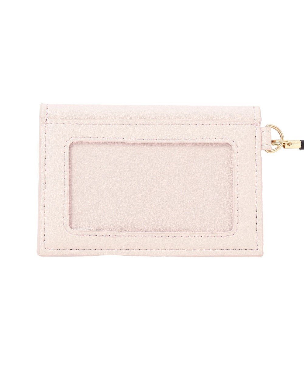 Maison de FLEUR リール付きビジューカードポケットパスケース 