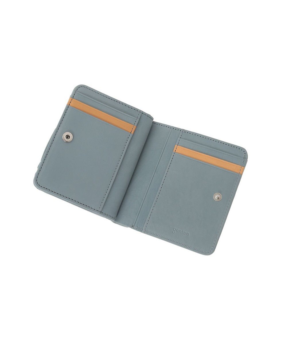 genten ピア Lファスナー二つ折り財布 