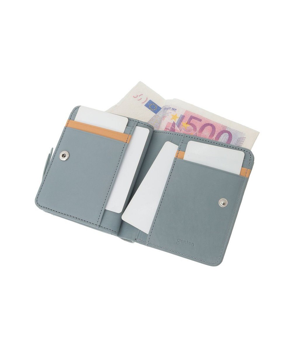 genten ピア Lファスナー二つ折り財布 