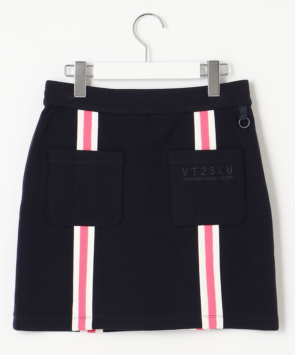 23区GOLF 【WOMEN】ミラノリブ裏起毛 ライン スカート 