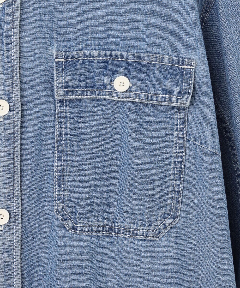 J.PRESS YORK STREET 【WOMEN】デニムロングシャツ ワンピース 