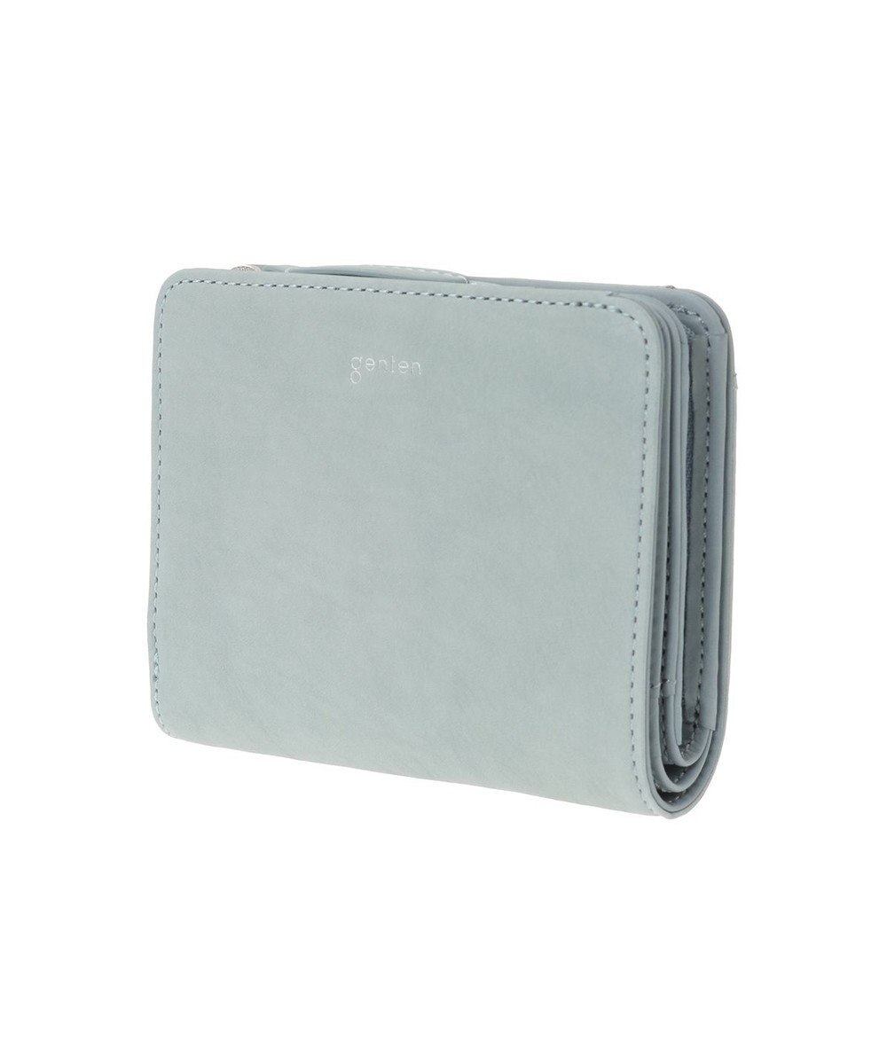 genten ピア Lファスナー二つ折り財布 