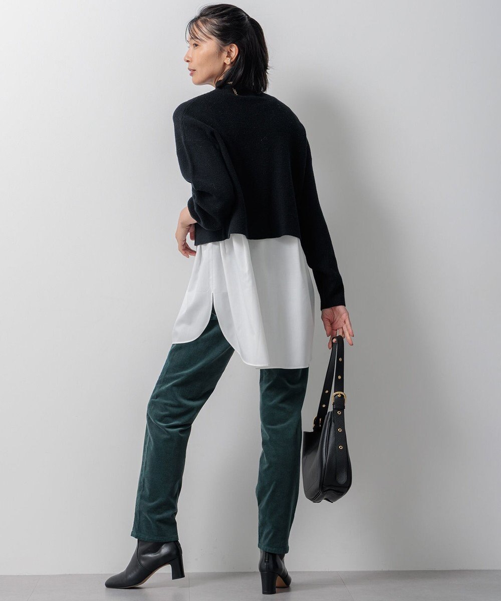 23区 【洗える】レイヤードコンビ ニット 