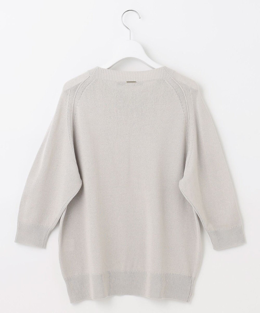 自由区 【洗える・XSサイズあり】ペーパーコットンアセテート  ニット 