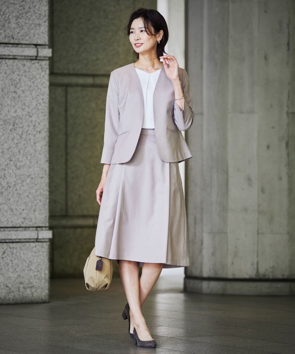 J.PRESS LADIES S 【セットアップ対応・洗える・UVケア・速乾】 OXIJEWELストレッチ スカート 