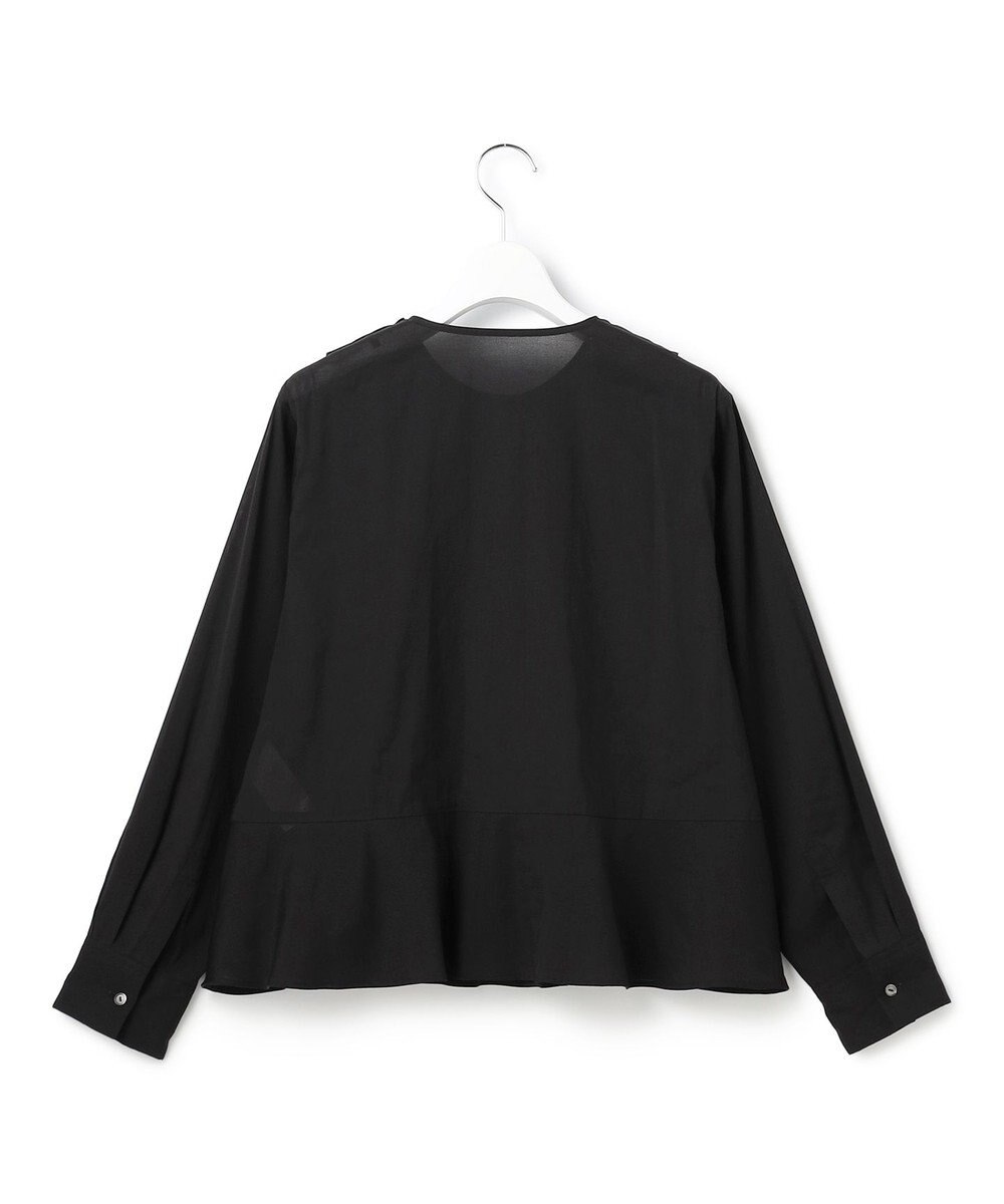 23区 【GOLD LABEL】トリアセテートオーガンジー プリーツブラウス 