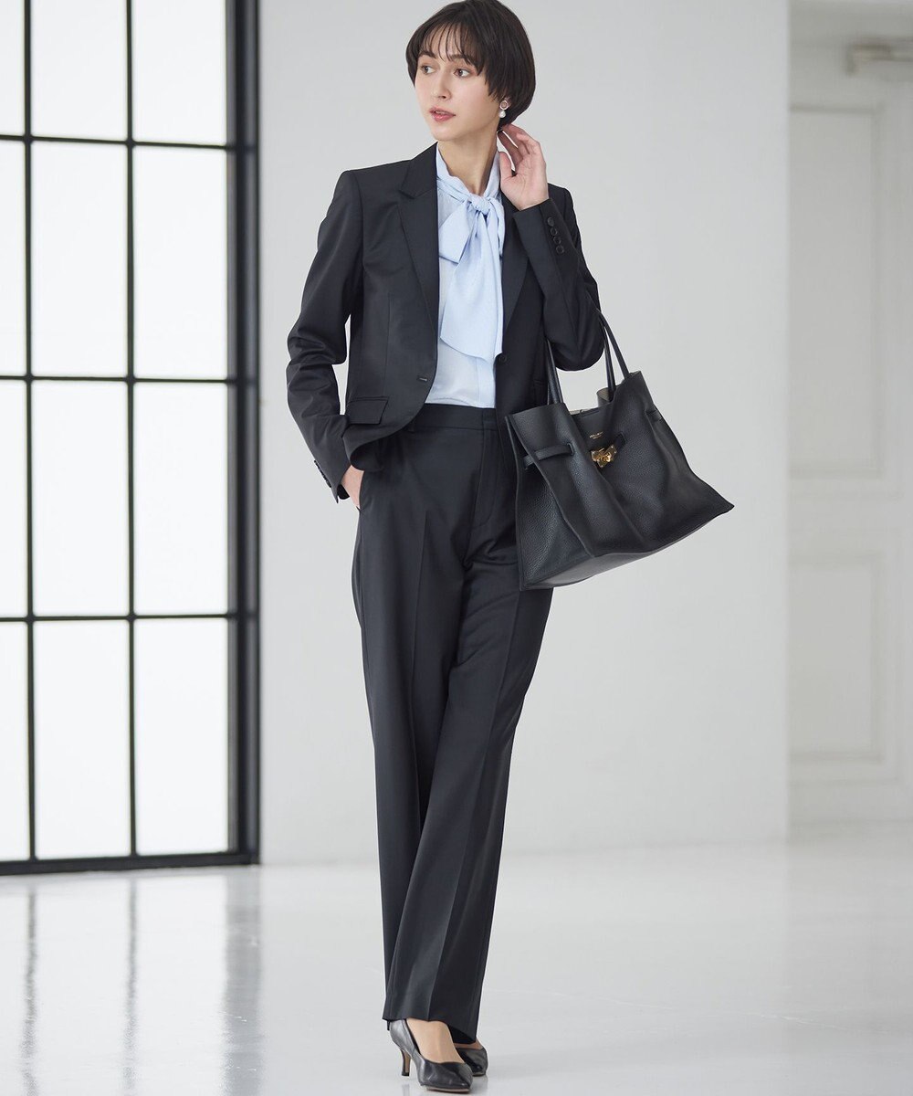 23区 L 【セットアップ着用】ファインネスウール ワイド パンツ 