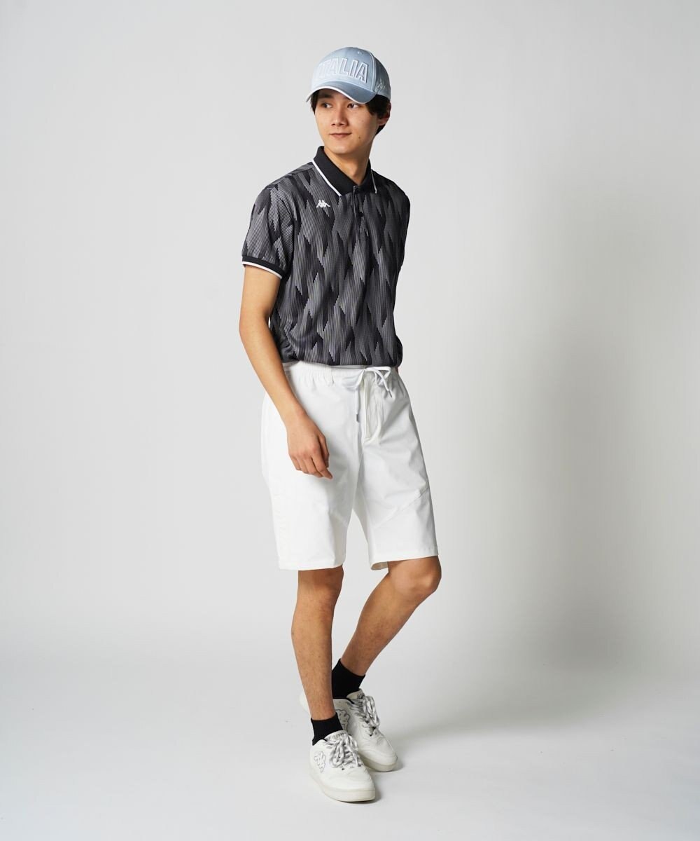 FILA GOLF／marie claire 【Kappa】柄半袖ポロシャツ 