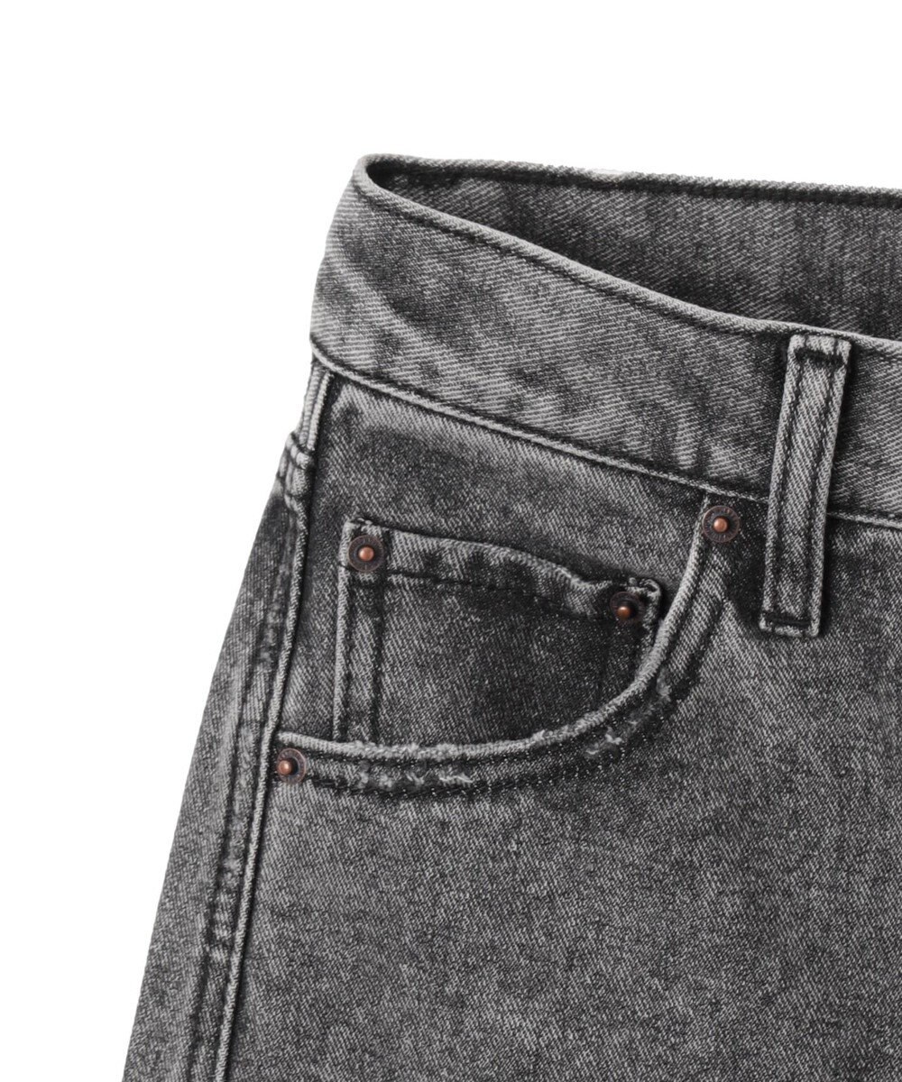 WEGO 【新色追加/美脚/XSSMLサイズ展開】ストレートデニムパンツ 