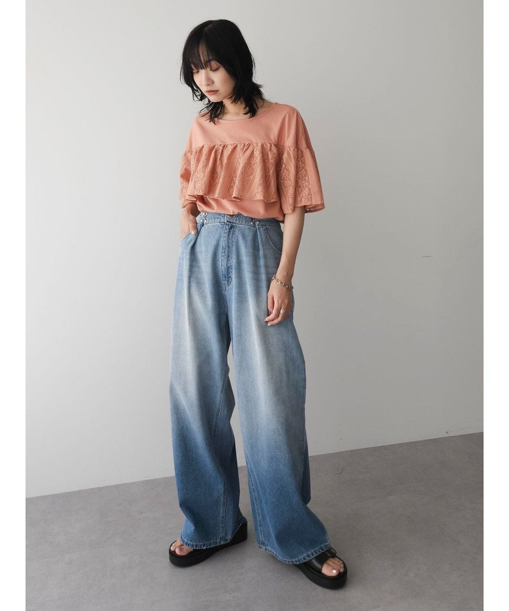 Green Parks ・ＳＵＧＡＲ　ＳＰＯＯＮ　レースフリルプルオーバー 