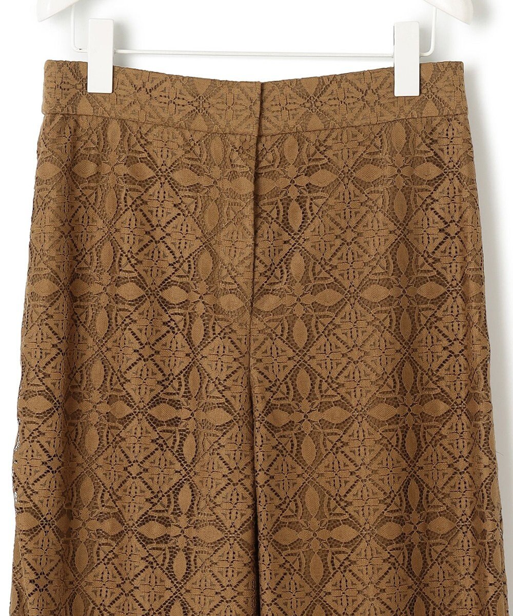 ICB L 【洗える】タイルパターンレース ワイドストレートパンツ 